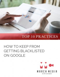 How to keep from getting blacklisted on Google